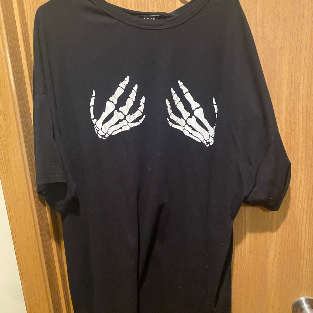 Skull plus size shirt